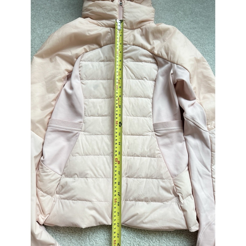 Lululemon Goose Down For It All Jacket Full Zip Hood Size 6 Pink Mist - Picture 5 of 9